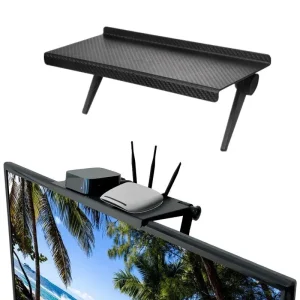 kf-Seb634fd3d825433d8d7e698e4c991f635 1PC Hot Selling Computer and TV Screen Storage Rack Wireless